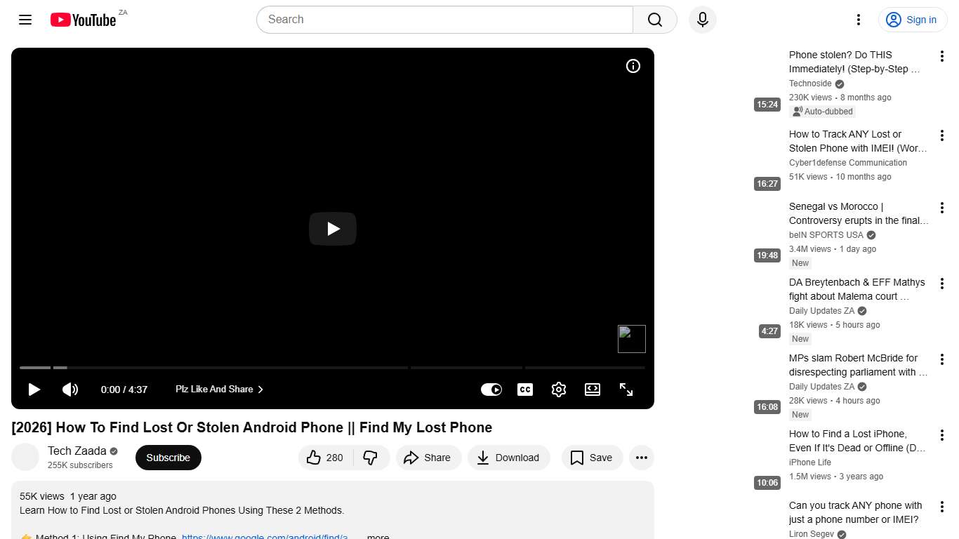 [2026] How To Find Lost Or Stolen Android Phone || Find My Lost Phone - YouTube